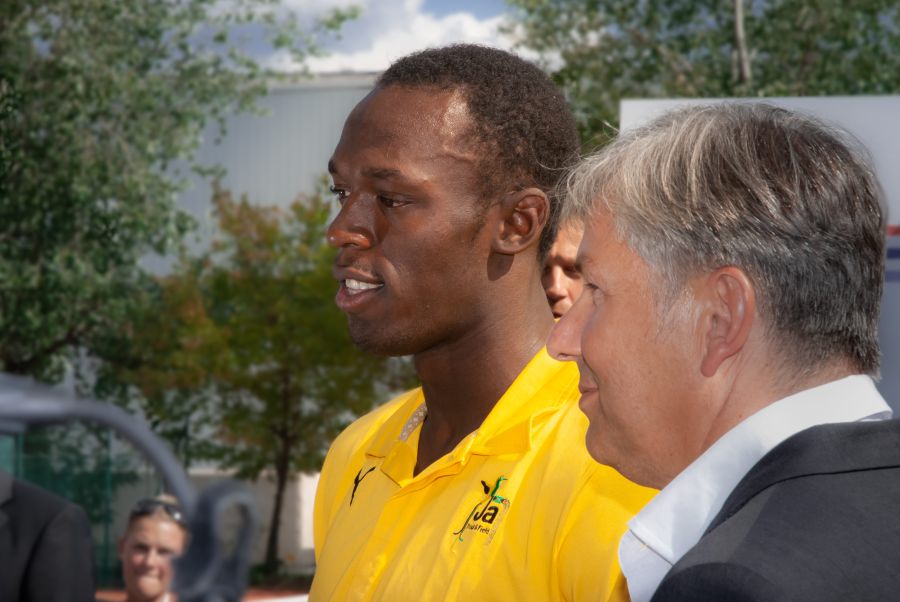 Usain Bold  Klaus Wowereit